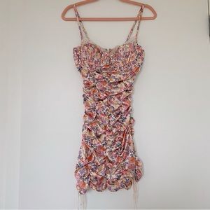 For Love & Lemons Gardenia floral mini dress — size small